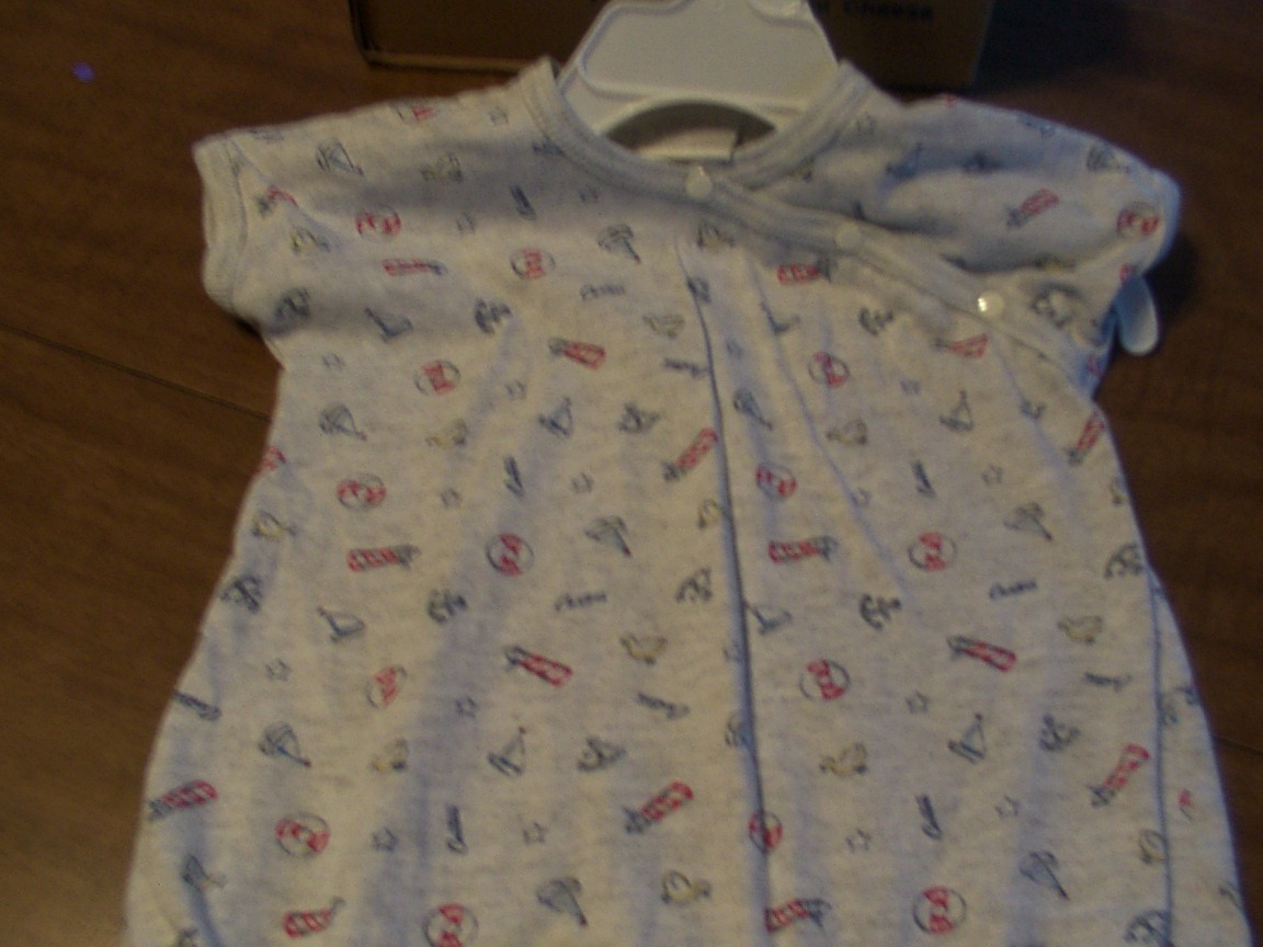 Grey Carter's creeper size 3-6 mos.