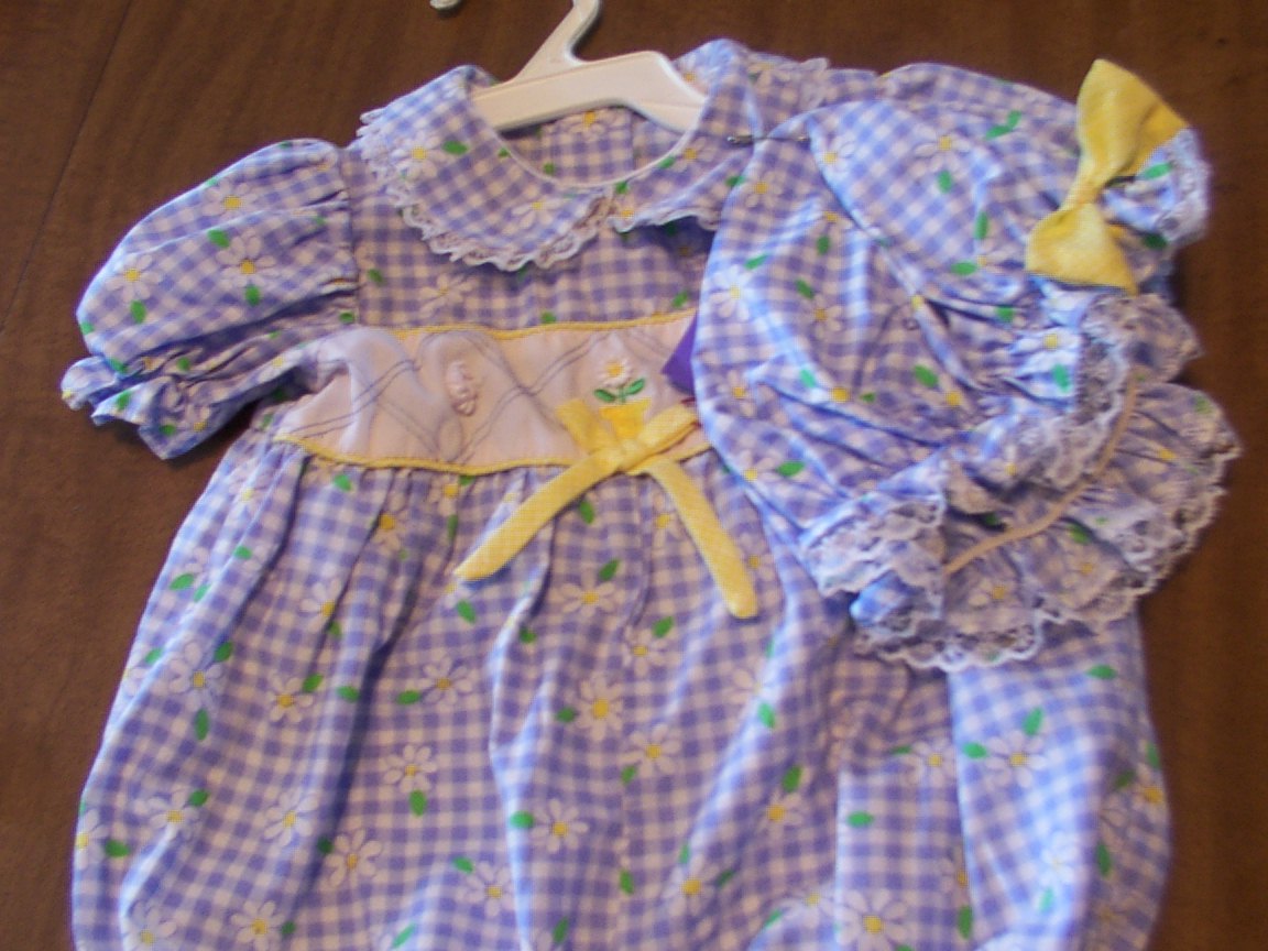 bluegingham&daisiessize6-9mos